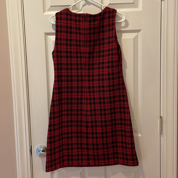 Tommy Hilfiger Women’s size 8 Red and Black Plaid Dress Excellent Condition! - Picture 2 of 4